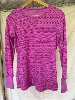 Columbia Women’s Pink Patterned Long-Sleeve Tee